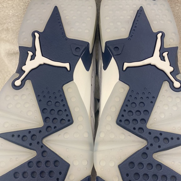 Air Jordan 6 Retro (GS) White/Midnight Navy - Size 6Y - Picture 7 of 12